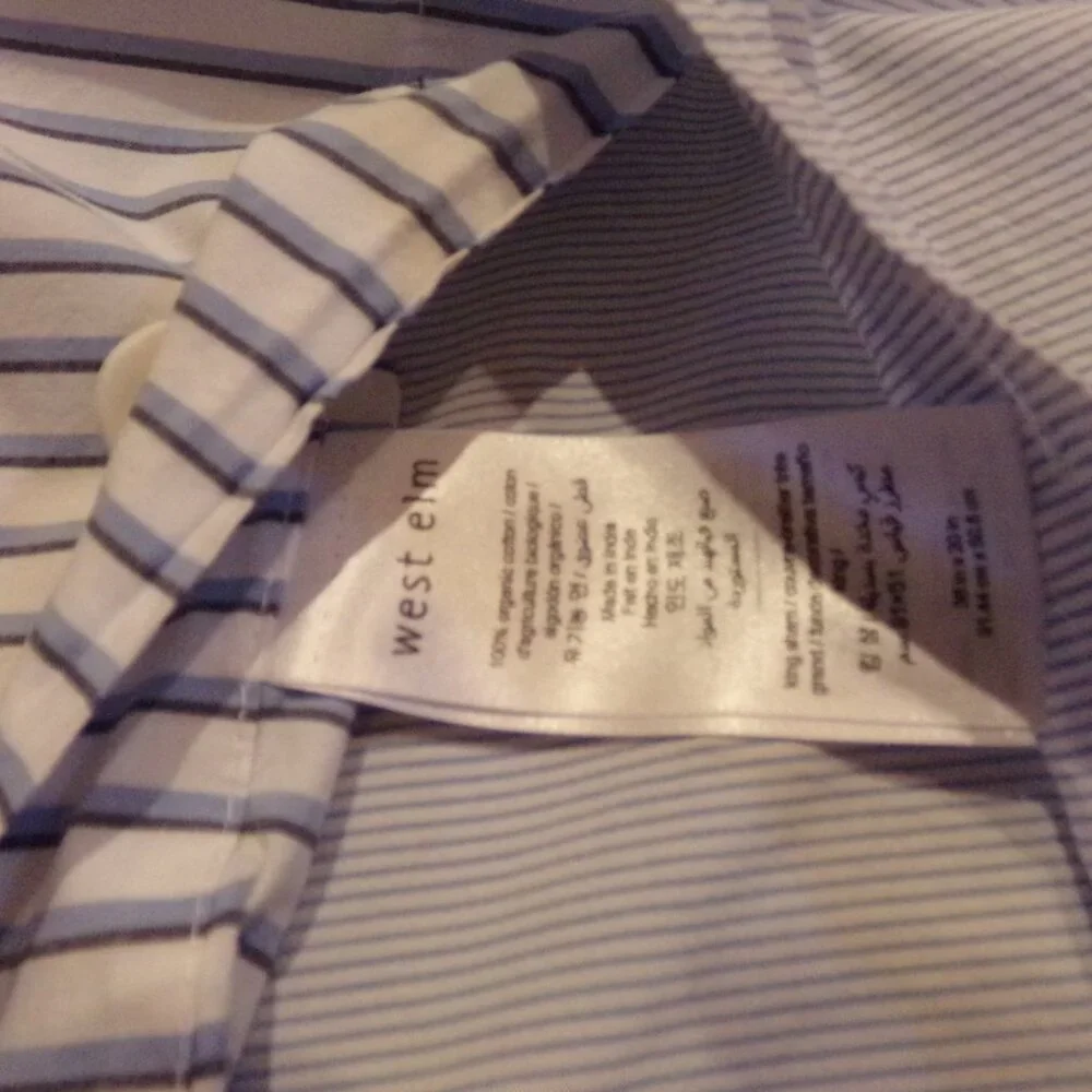Pillow Sham Cover West Elm Bed And Breakfast 100% Organic Cotton